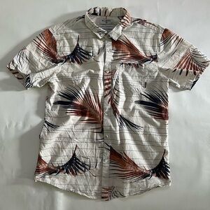 Billabong Tailored Fit / Stretch Palm Branch Button Down